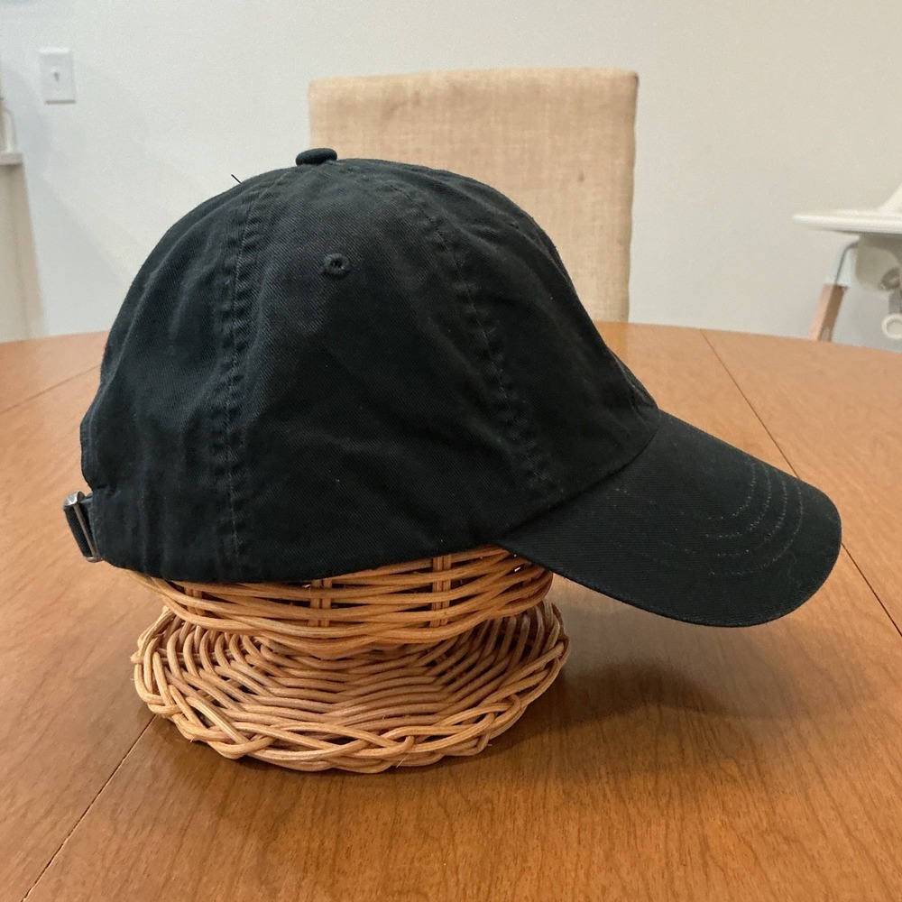 Y2K Polo Ralph Lauren Baseball Cap Mens OS Black Red Pony Logo Urban Hat Preppy - Picture 4 of 8